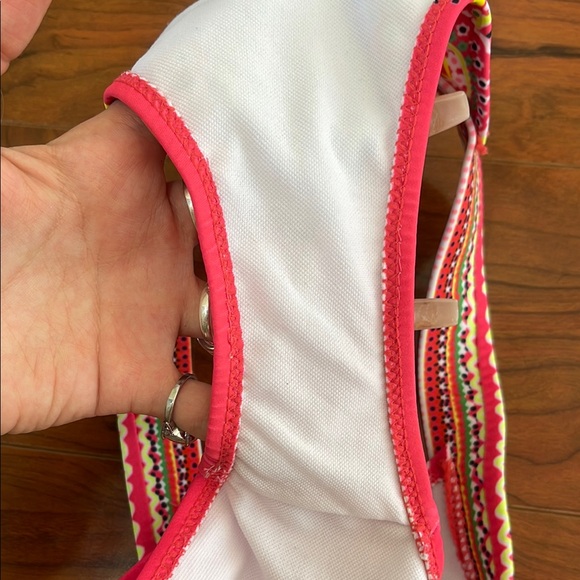 Pink Colorful Aztec Patterned Bikini Bottom - Picture 3 of 4